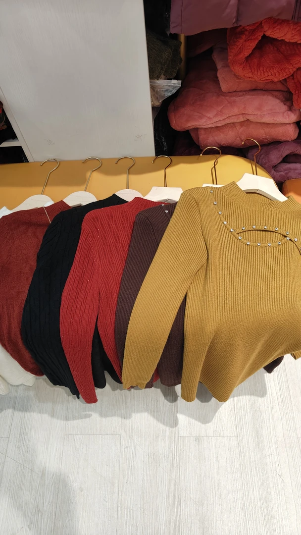 (洈水艳子)女式百搭针织打底衫