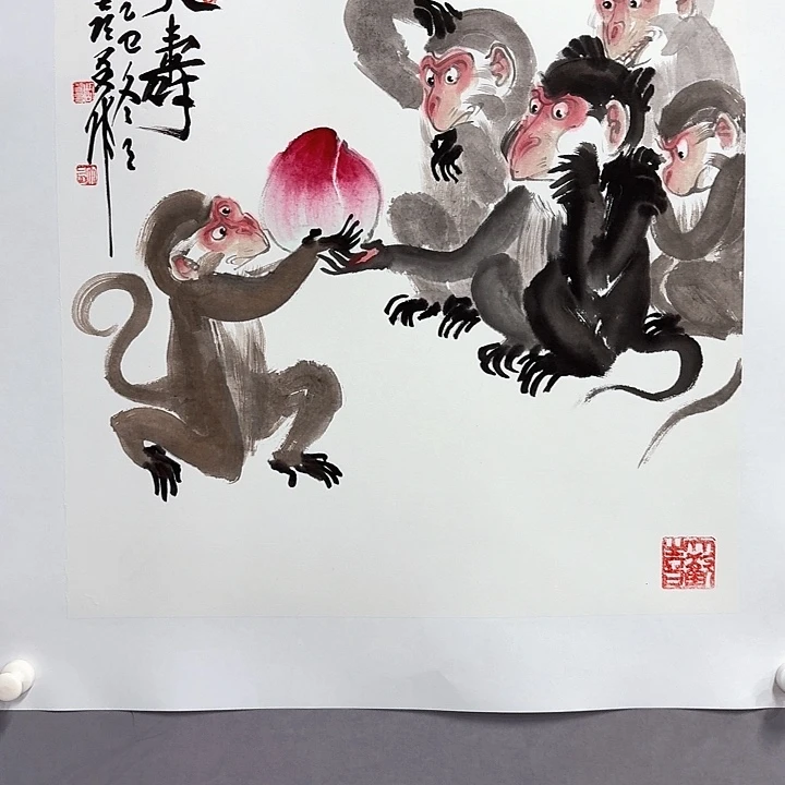 国画亲笔手绘放心去藏
