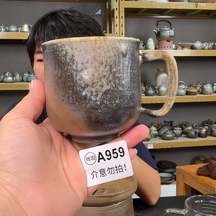 坭兴陶柴烧全手工原矿泥料杯