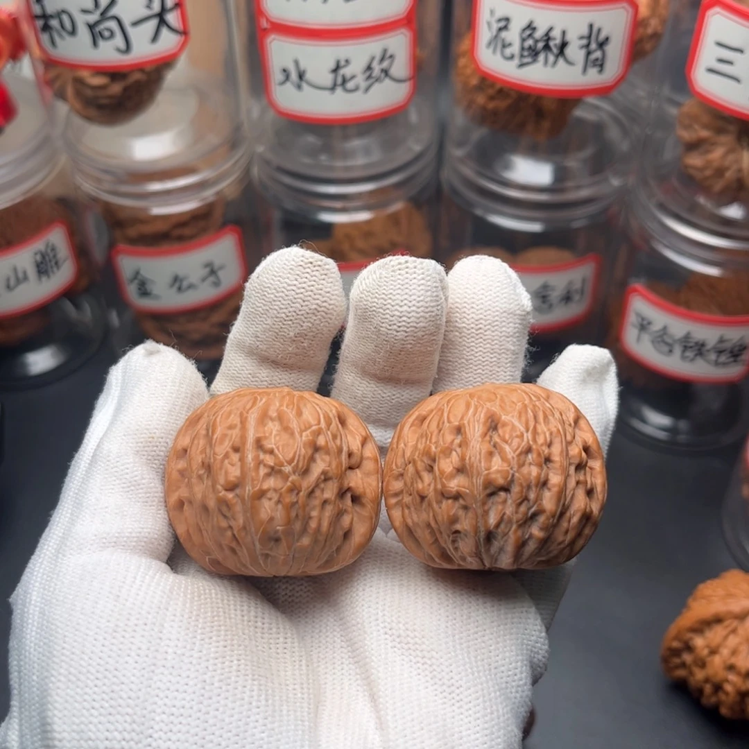 文玩核桃把件3 9全品平谷铁锤