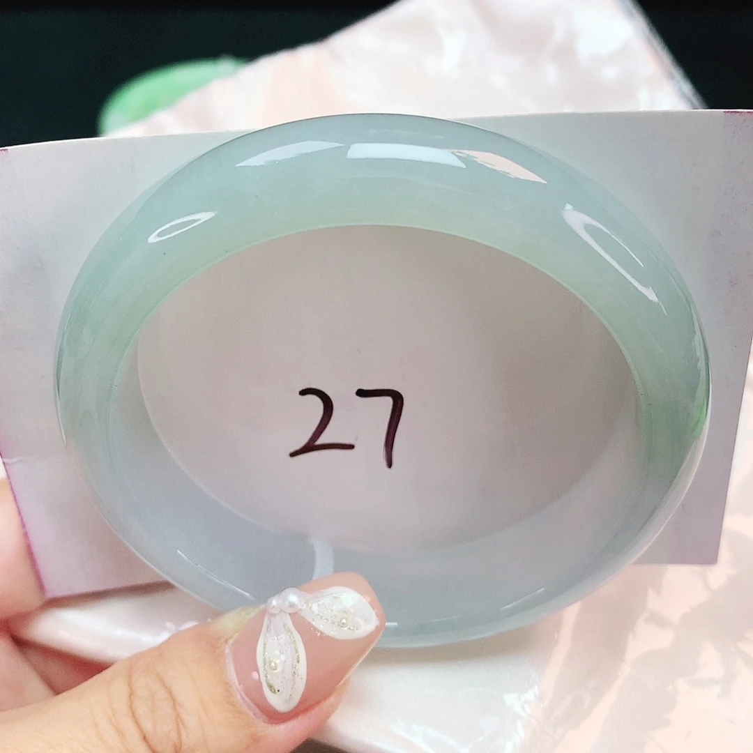 翡翠未镶嵌手镯正圈57.2