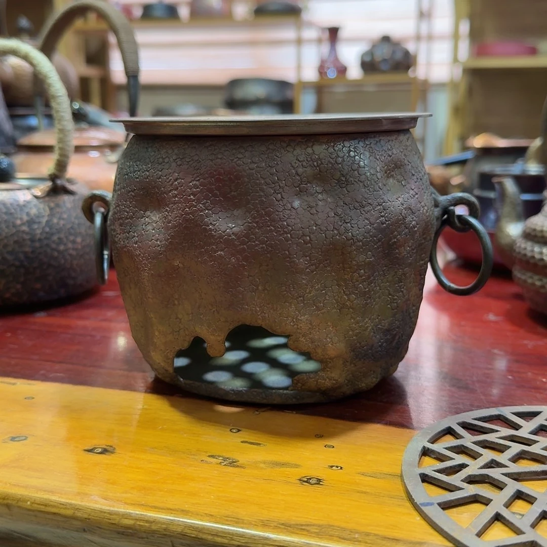 调***样紫铜手工制作摆件
