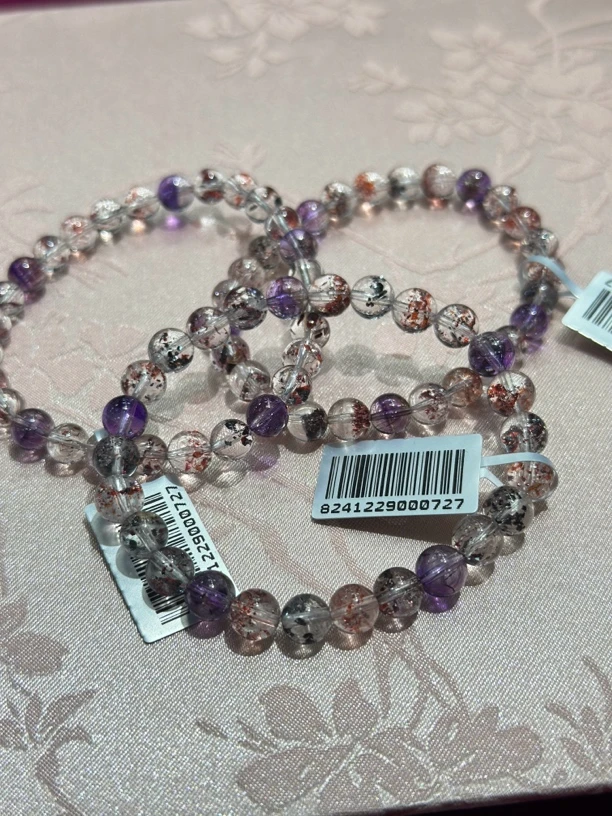 【书记甄选】天然仙女超七单圈手链 多样性发一件 约6mm gck875