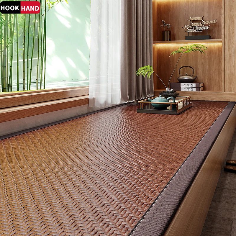 夏季凉席窗台垫藤席飘窗垫2025新款卧室异形主卧阳台冰藤垫子定制