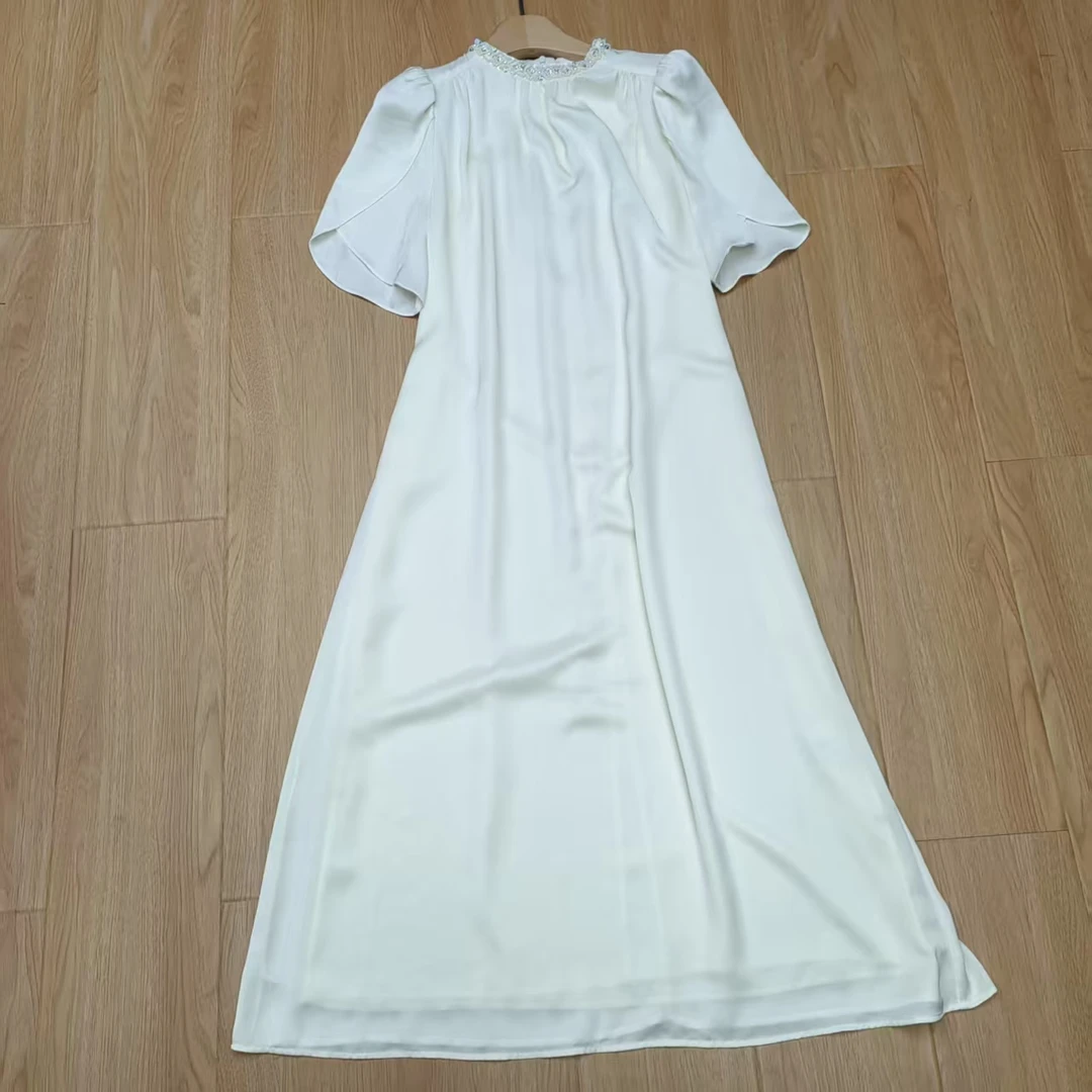 【南油玲姐】白色短袖连衣裙51451