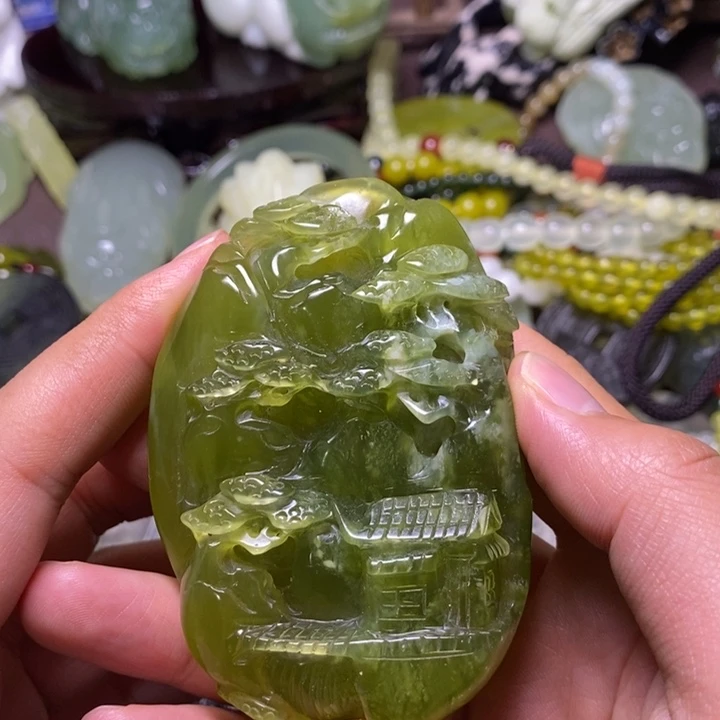 娇***岫玉未镶嵌岫玉手把件