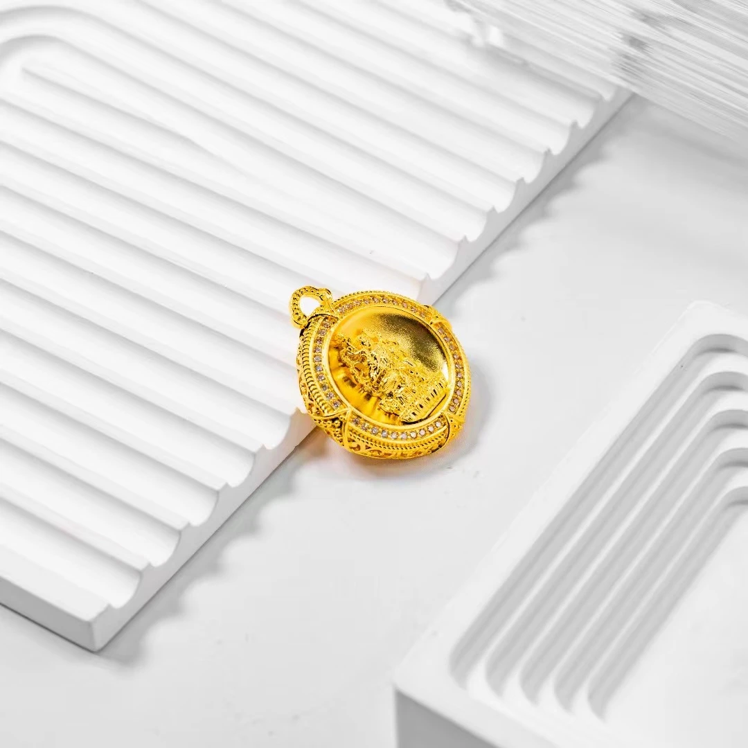 吊坠足银 八大神不动明王吊坠