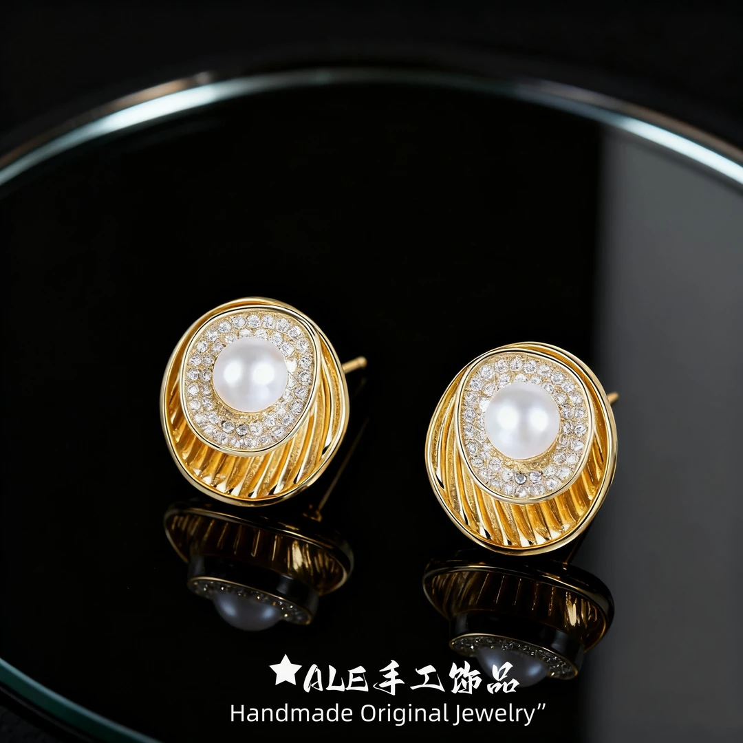 铜合金耳饰 【金色星光】香港小众ONluck2025新款耳圈设计师耳钉