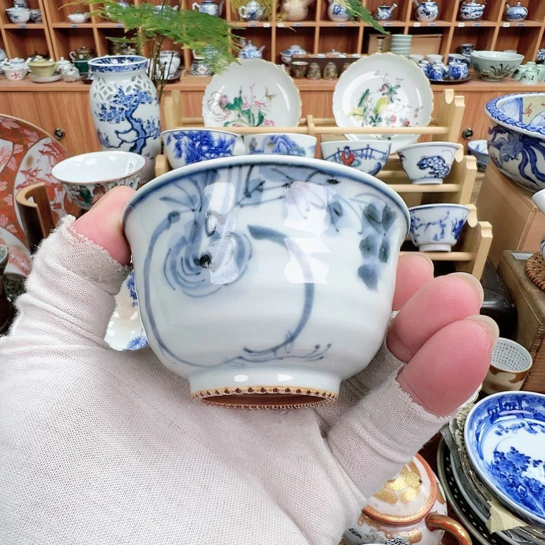 柴窑茶具茶杯茶壶小盘子
