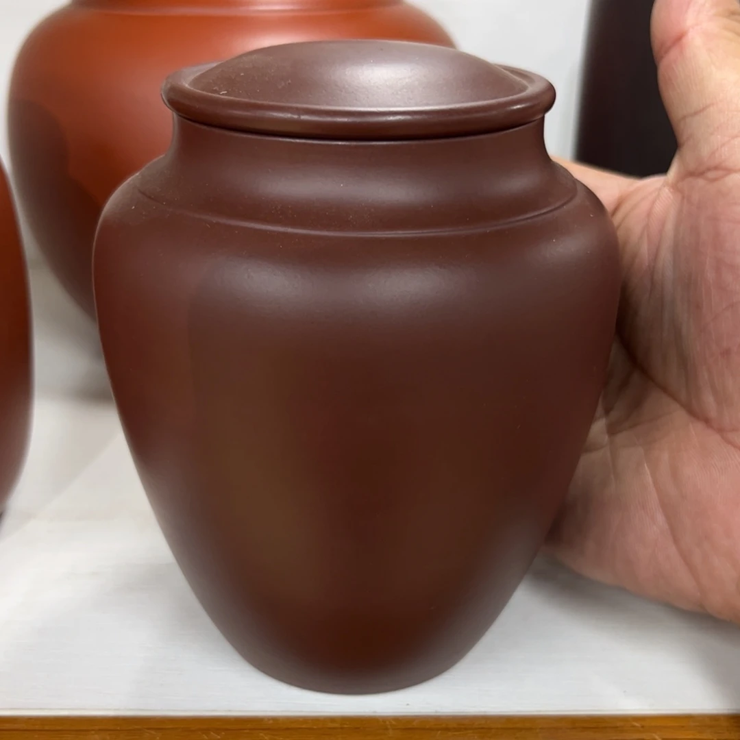 紫砂茶叶罐紫砂茶叶茶花