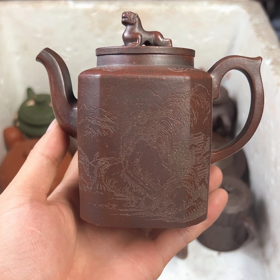 茶壶紫砂宜兴原矿紫砂300毫升容量