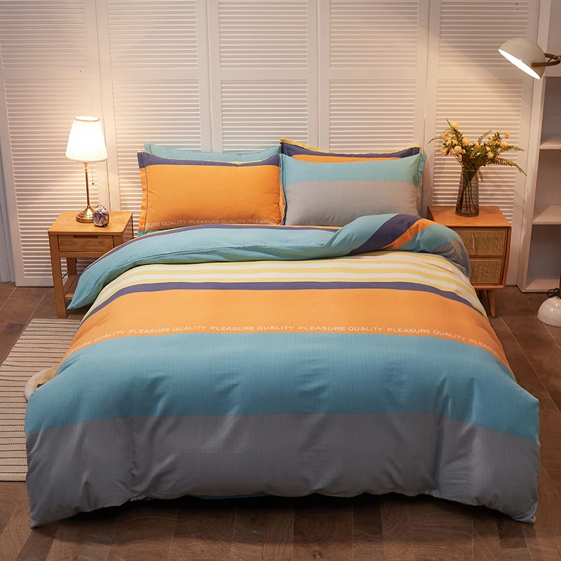 2025新款纯棉磨毛加厚四件套秋冬家用全棉床单被套学生宿舍三件套