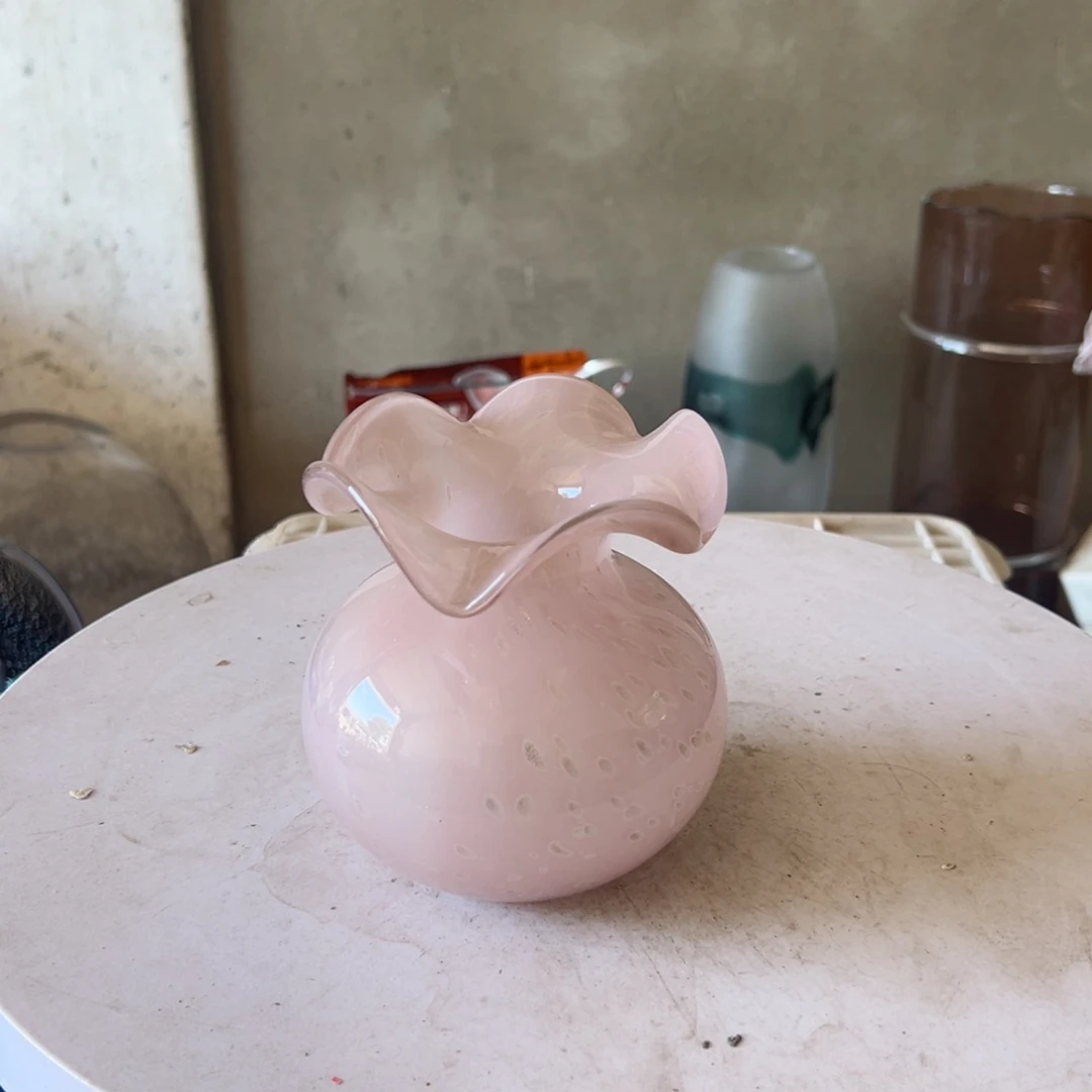 弘扬琉璃花器微瑕高度14