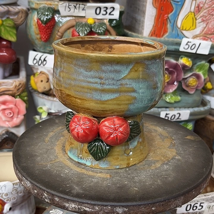 粗陶材质多肉花盆