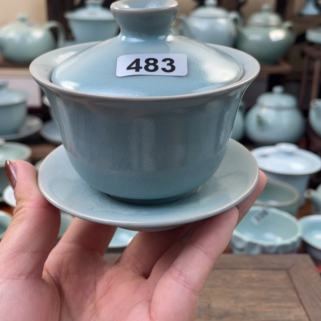 微瑕483仿古盖碗………………
