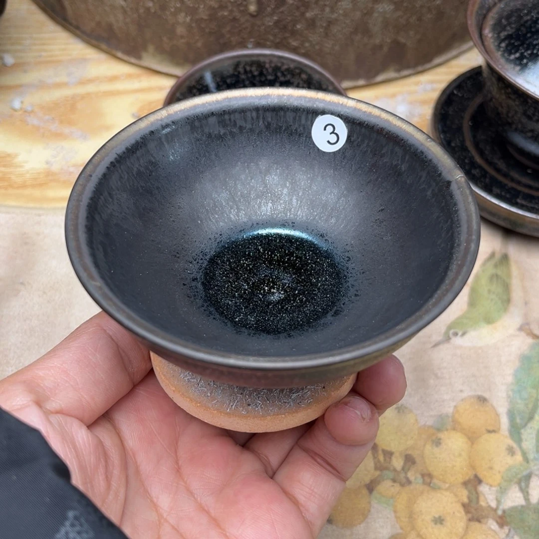 茶盏义兴龙窑坚持真柴烧微瑕