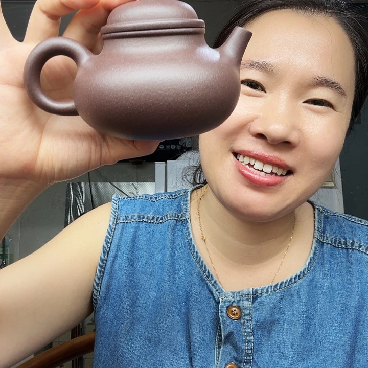蘭****茶壶紫砂原矿半手工天青泥容天300cc