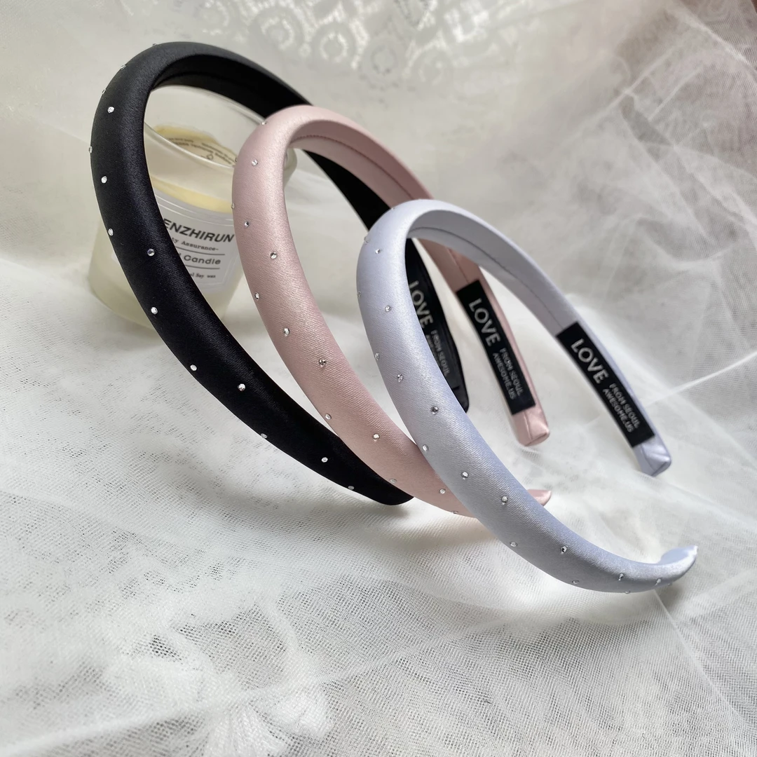 韩国Eunoia Nero【LOVE氛围感锆石点缀细发箍】1052气质百搭简约