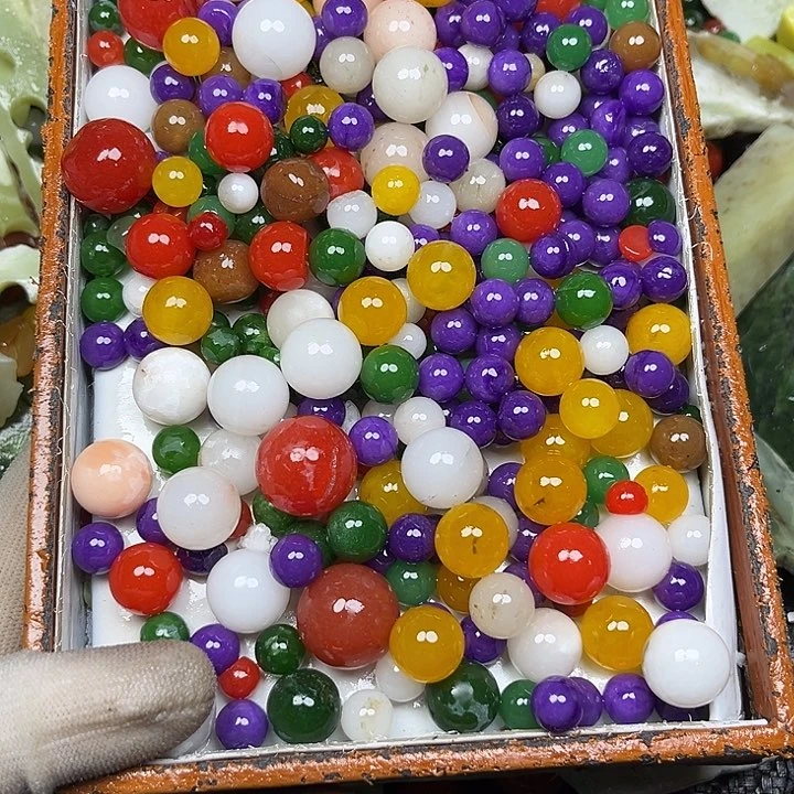 未镶嵌透闪石质玉珠宝奇石珠子mk