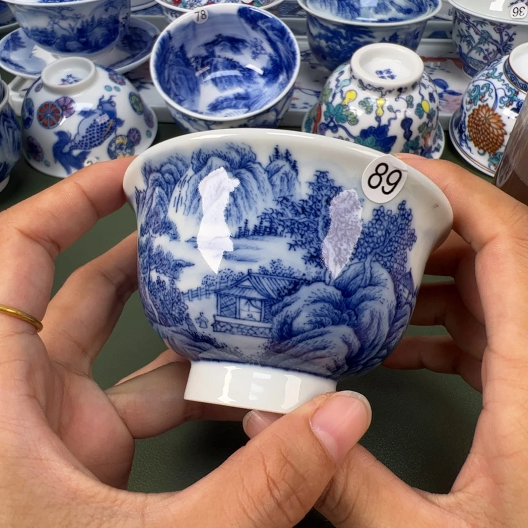 景德镇纯手工纯手绘茶具木木89