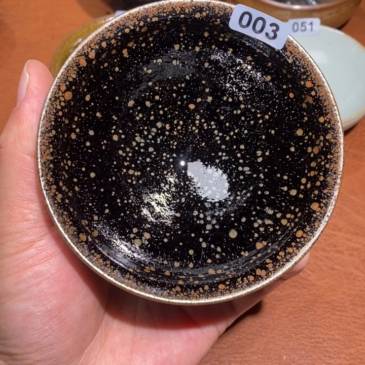 茶盏建窑建盏茶盏主人杯有划痕003