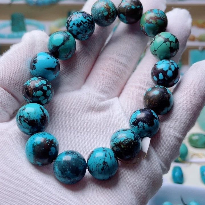 无非金属圆珠卡13+特色蓝绿色配珠