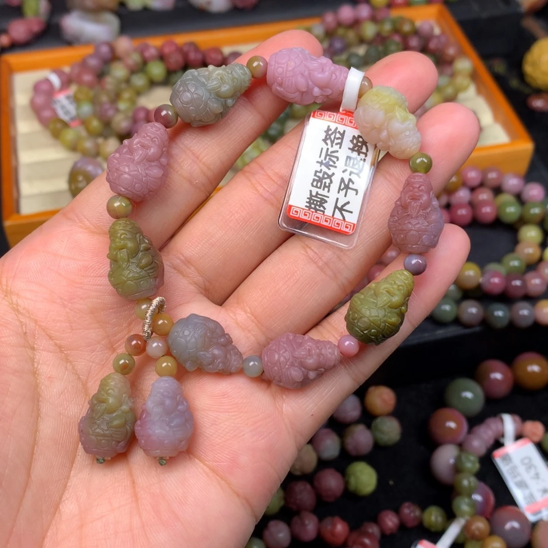 南红玛瑙未镶嵌手链