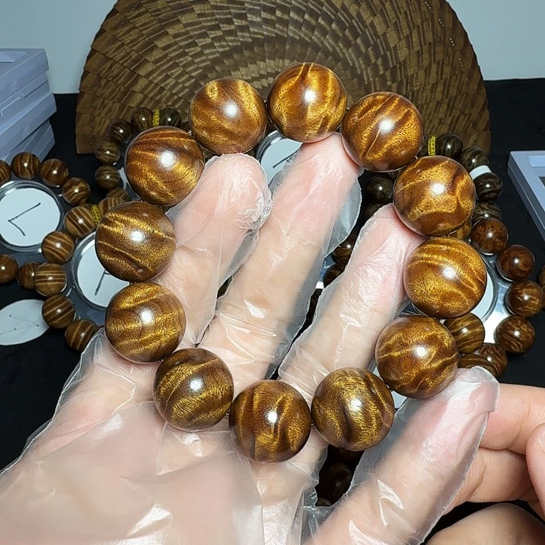 楠木（金丝楠）手串/手链闪龙