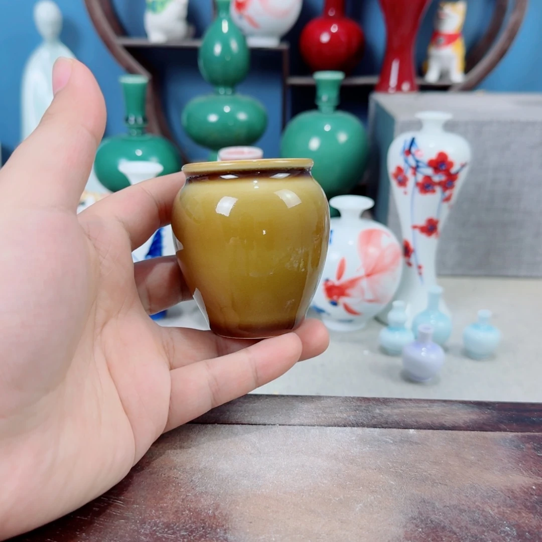 陶瓷手工小花器摆件