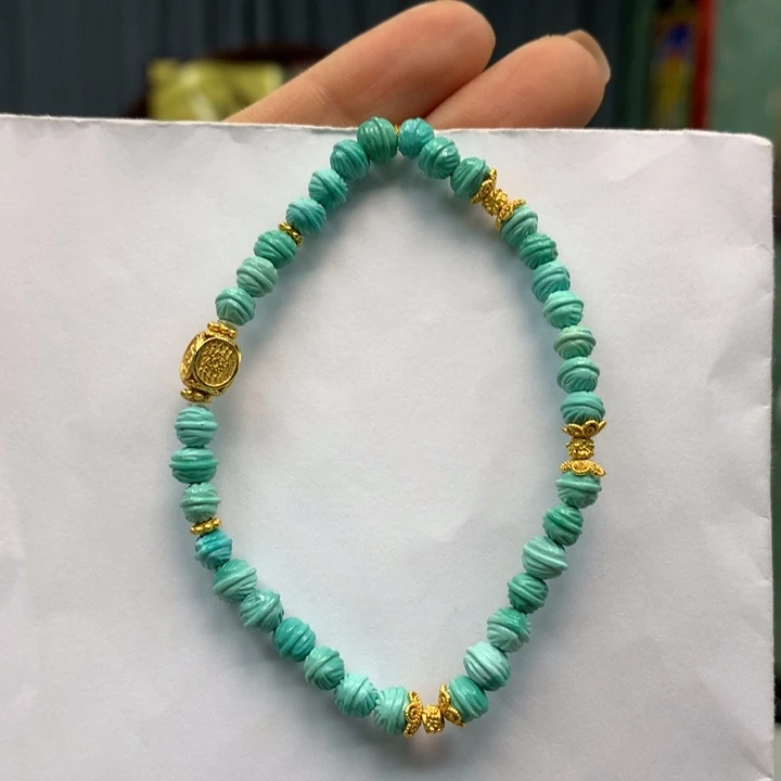 绿松石银S925镶嵌单圈