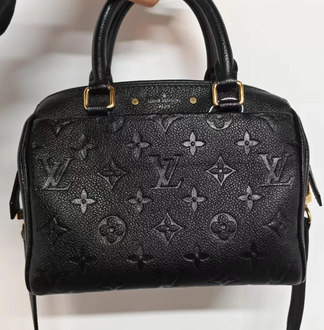 99新 LouisVuitton/路易威登 黑色speedy20/单肩包/手提包/甄选