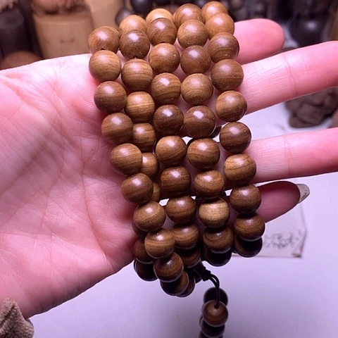 檀香木手串/手链派*檀香黑肉1.0/108横纹虎皮沉