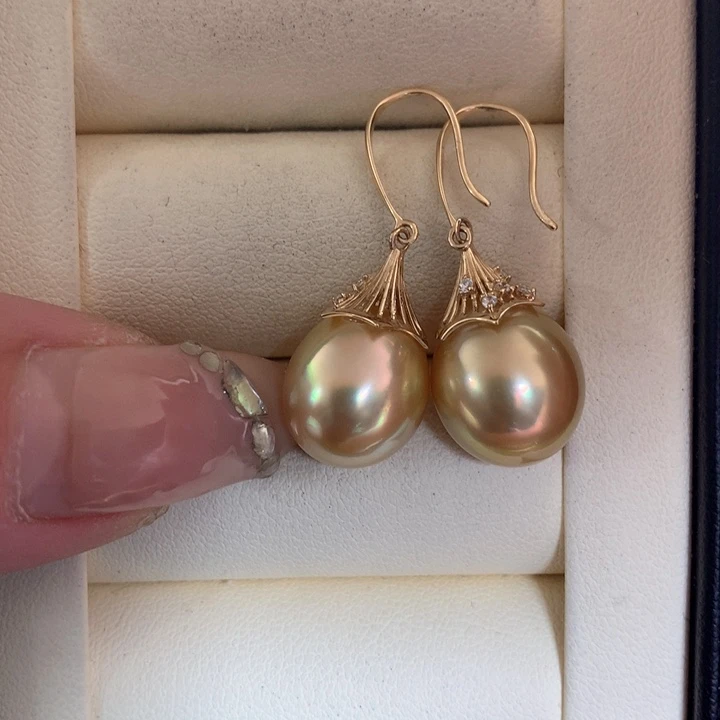 未镶嵌耳饰海水珍珠