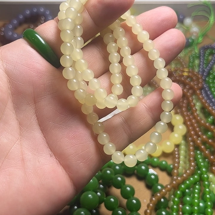 无***桶黄口卡6mm108颗挂件链