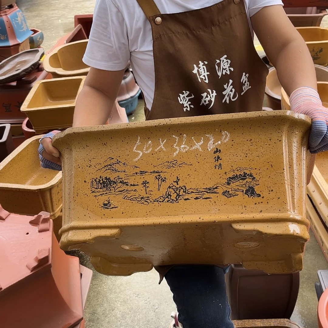 紫砂花盆盆景艺术