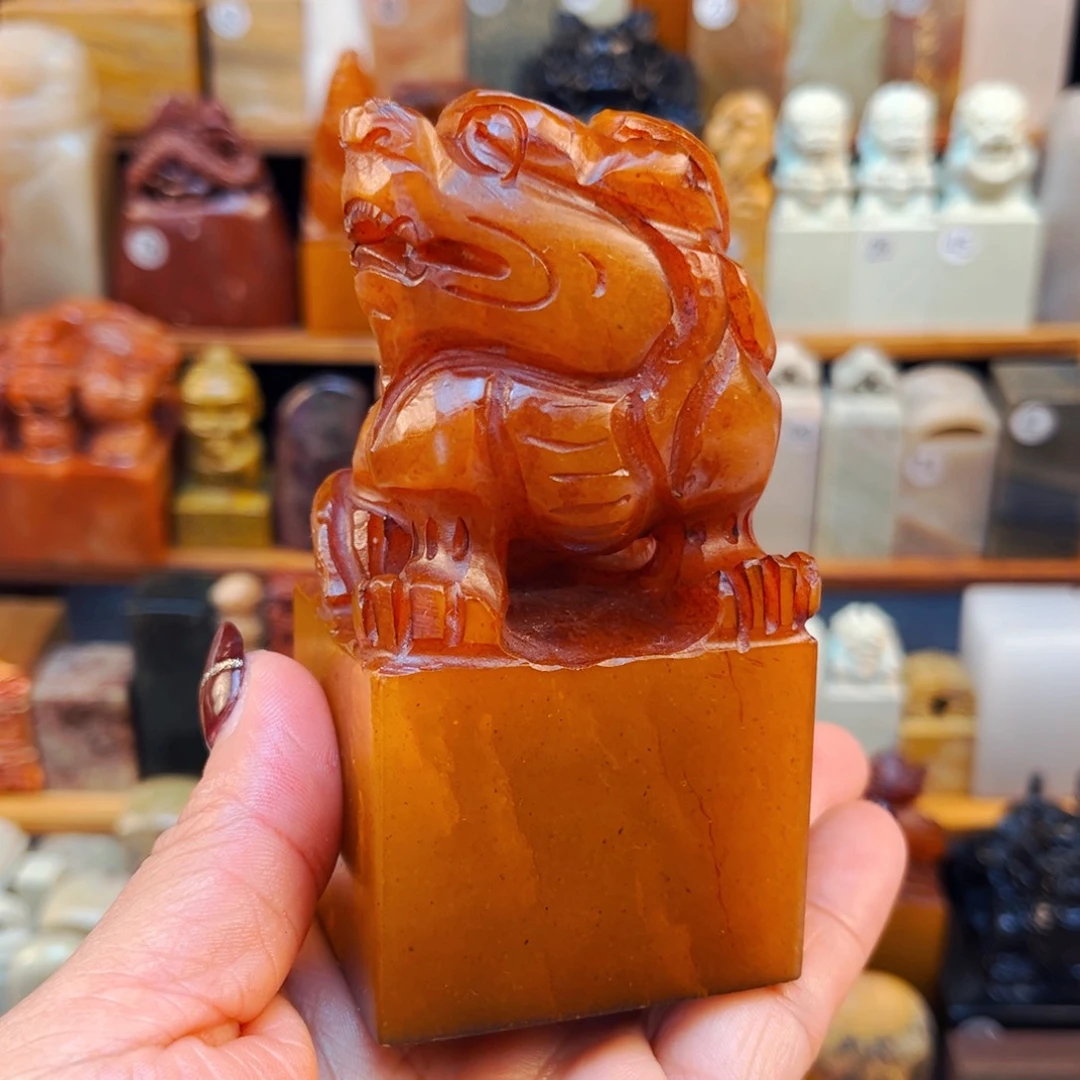 寿山石印石闪购商品福利款瑕疵料5*5