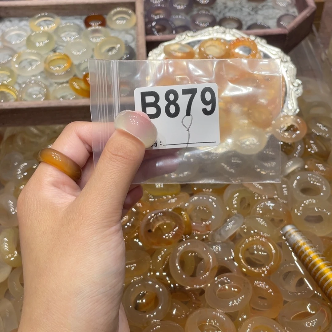 玛瑙/玉髓未镶嵌戒指879