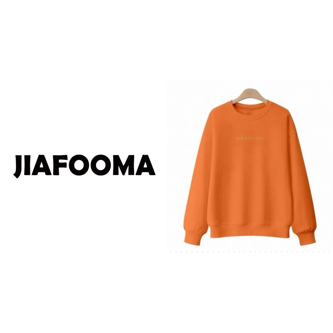 卡通动漫极简风适中圆领长袖卫衣春季宽松秋冬纯色