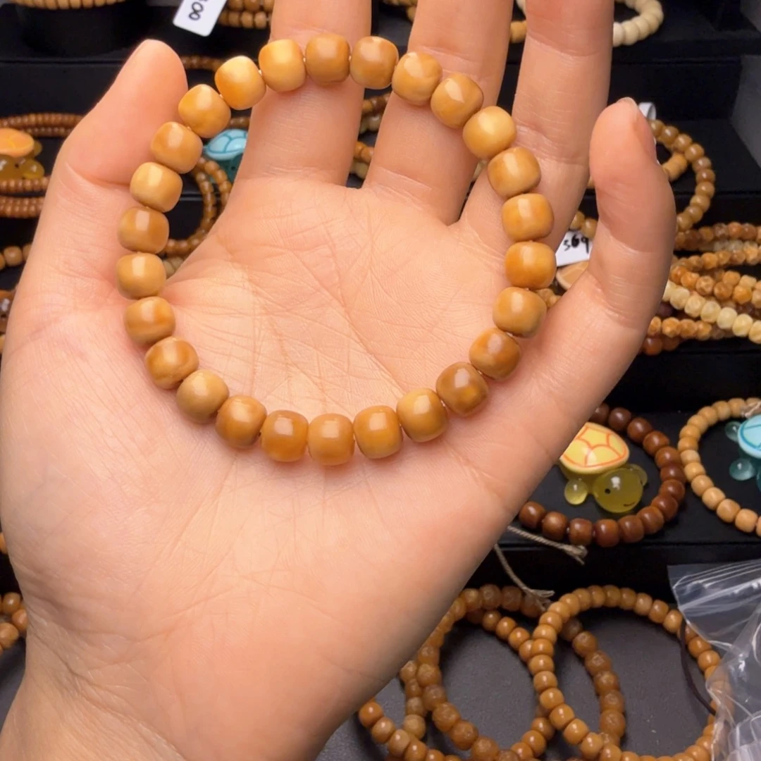 龙眼菩提吊坠D****g龙脊菩提老型珠单圈半玉化卡8➕