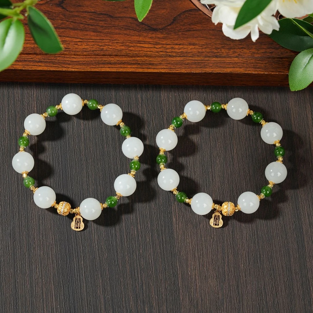 S925银和田玉DIY手串-多样性发其一-11mm-V89006-K（商城）