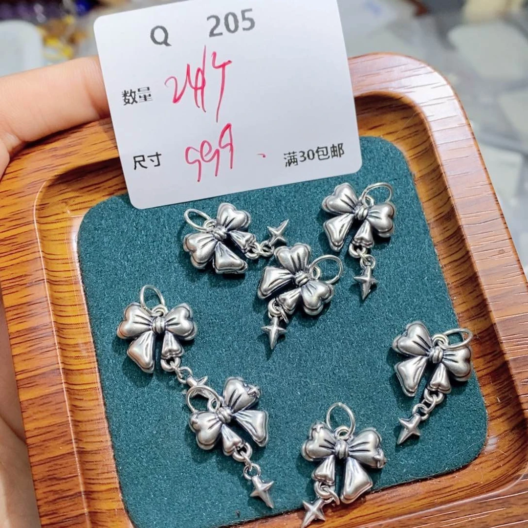 水晶珠宝半成品银S925镶嵌Q205