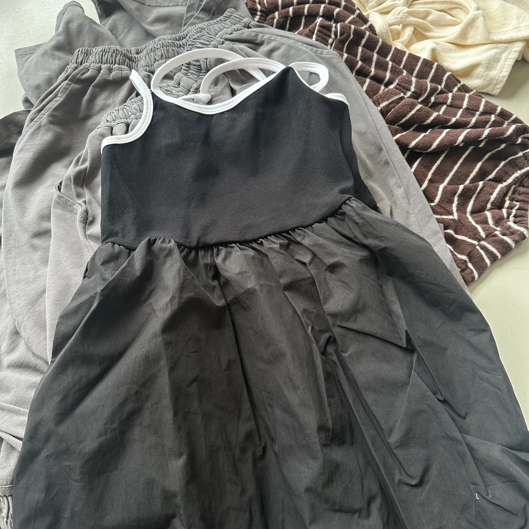 吊带拼接连衣裙（不支持退货）