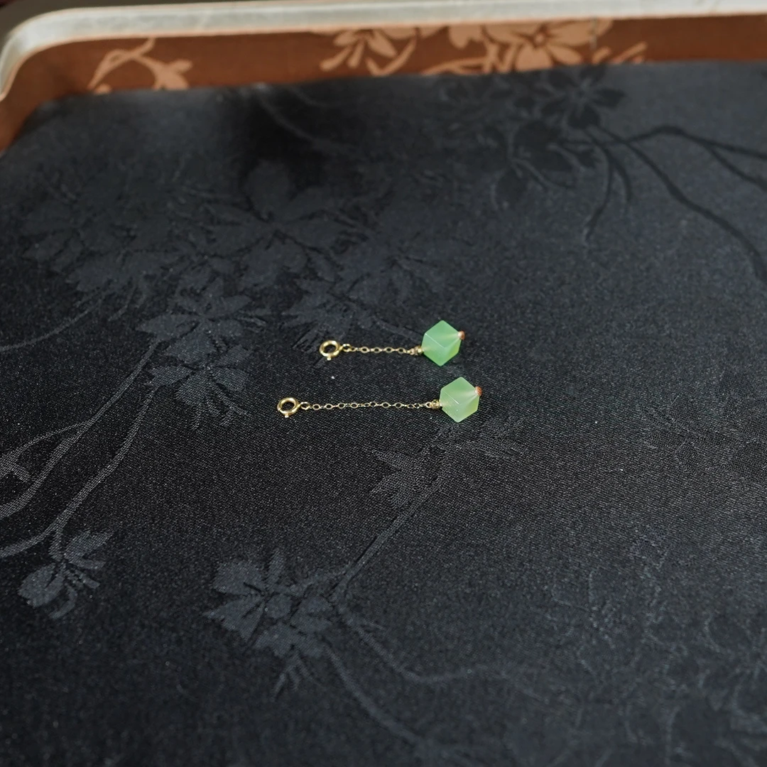 【小青】和田玉*提溜*18k金镶嵌（多样性发货）