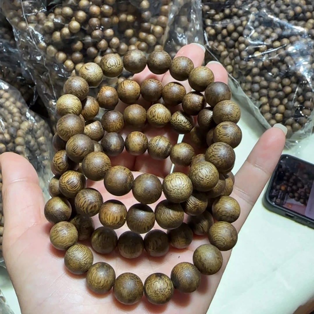 沉香手串古树级陆河圆珠单圈11mm9g多样性发一