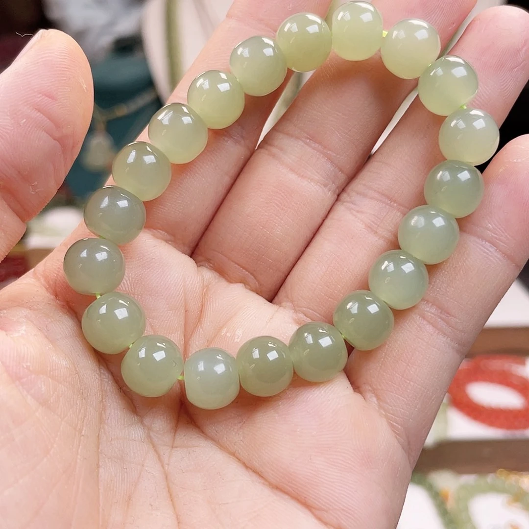 和田玉手链未镶嵌10