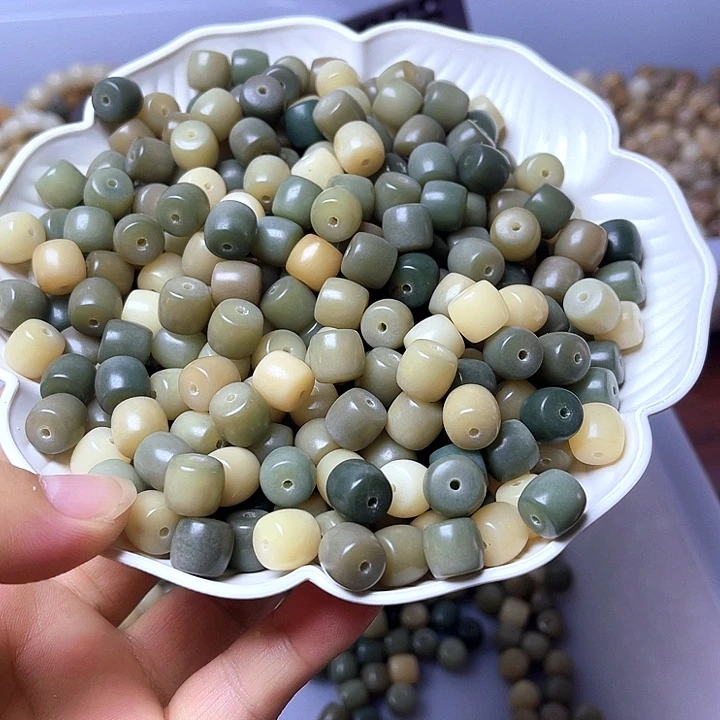 吊坠白玉菩提白玉菩提10海盐之切100颗卡灯牌宠50颗