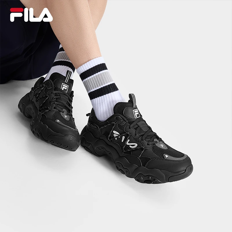FILA斐乐男鞋【猫爪6+】休闲厚底复古老爹鞋抓地运动鞋F12M532105F