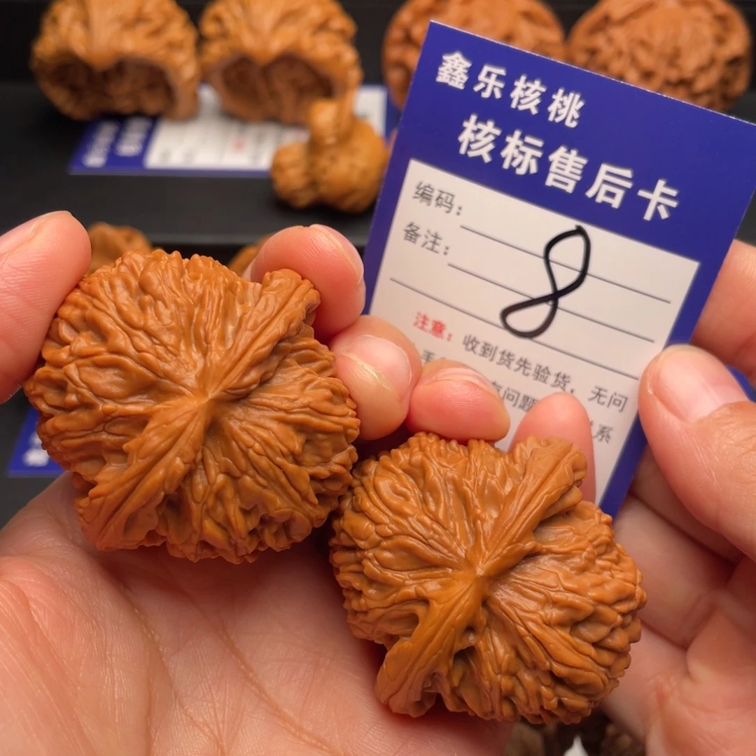 文玩核桃把件精品白狮子44尺8号