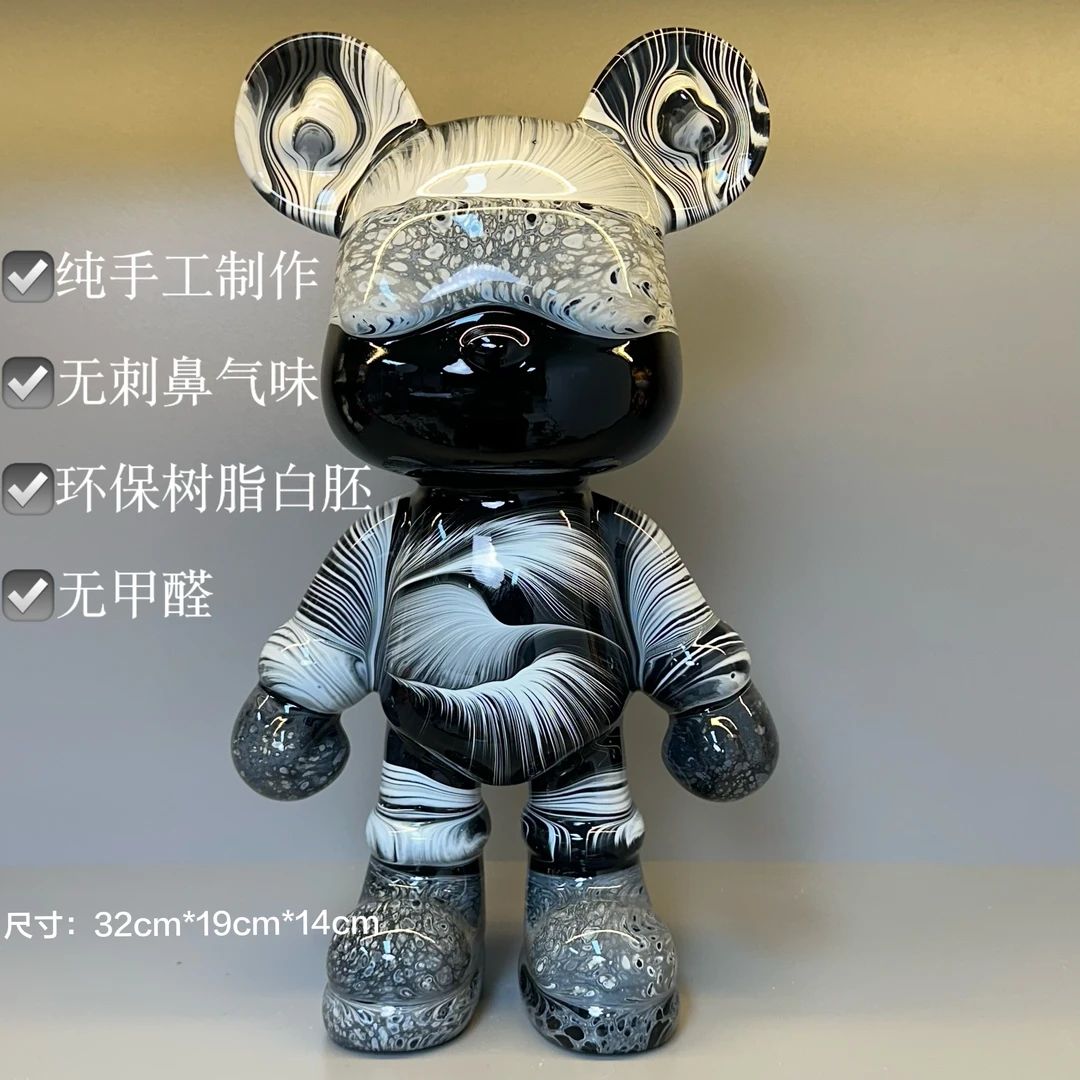 【精品现货】熊成品高档轻奢生日礼暴力熊存钱罐创意摆件生日礼物