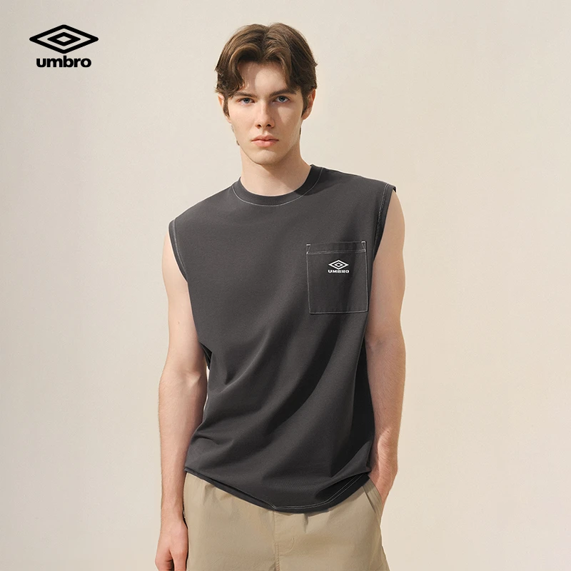 Umbro/茵宝夏季凉感运动背心无袖logo简约时尚短袖U2125250109